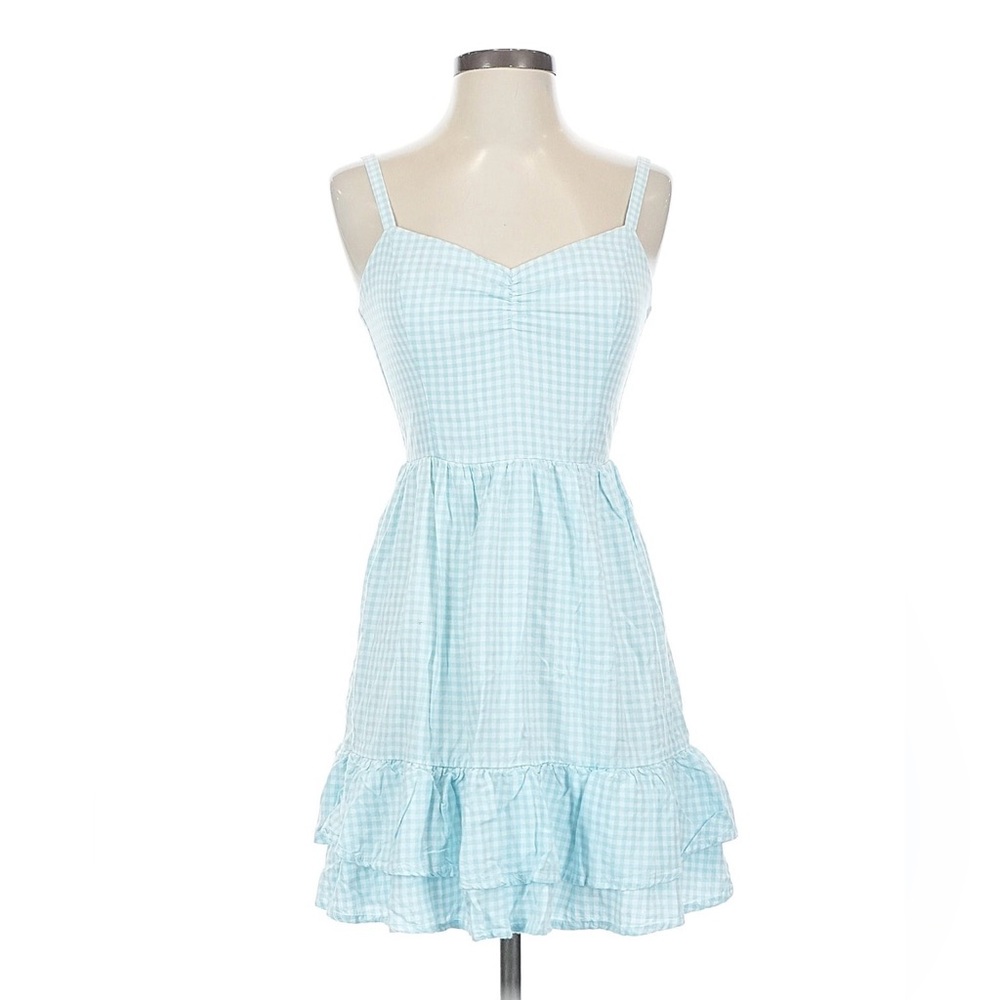 Hollister Light Blue Gingham Sundress